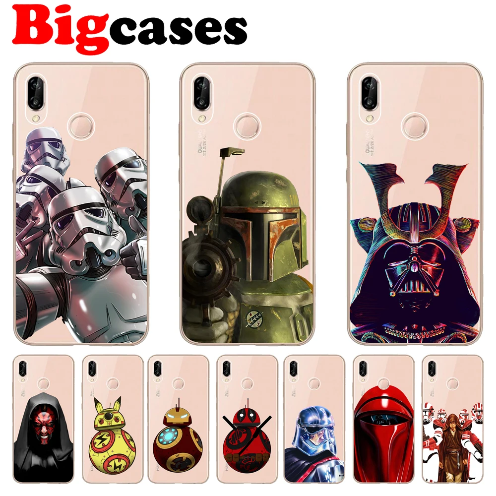 Для Huawei P20 Lite чехол 5 84 &quotМягкий ТПУ силиконовый Nova 3e Coque Star Wars BB8 Fundas защитный для