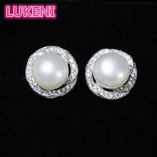 Серьги из стерлингового серебра S925 Пробы 7-8 мм, серьги-гвоздики с натуральным жемчугом, модные вечерние серьги на свадьбу, ювелирные изделия с жемчугом для женщин