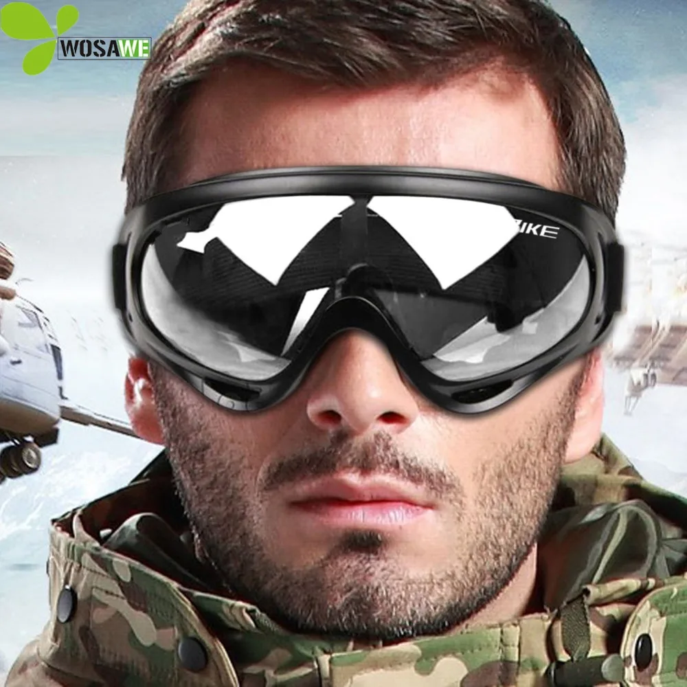 WOSAWE الادسنس نظارات تزلج دراجة نارية الدراجات دراجة دراجة Atv موتوكروس على الجليد على الطرق الوعرة ارتداء الرياضة نظارات التزلج نظارات