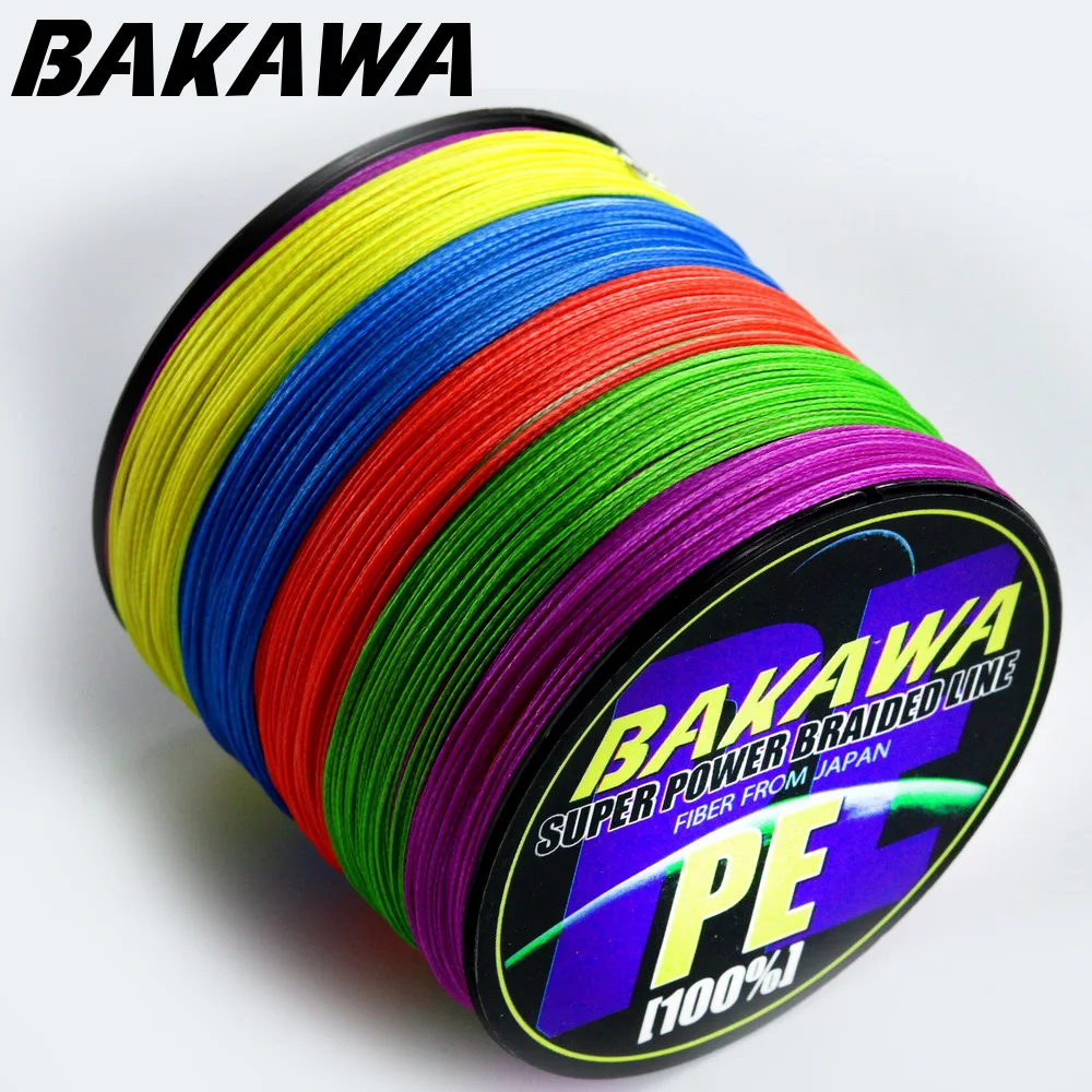 

BAKAWA 4 Strands 8 Braided Fishing Line 150M 300M Japan Multifilament Weave for Carp Fishing Saltwater Freshwater j x threads