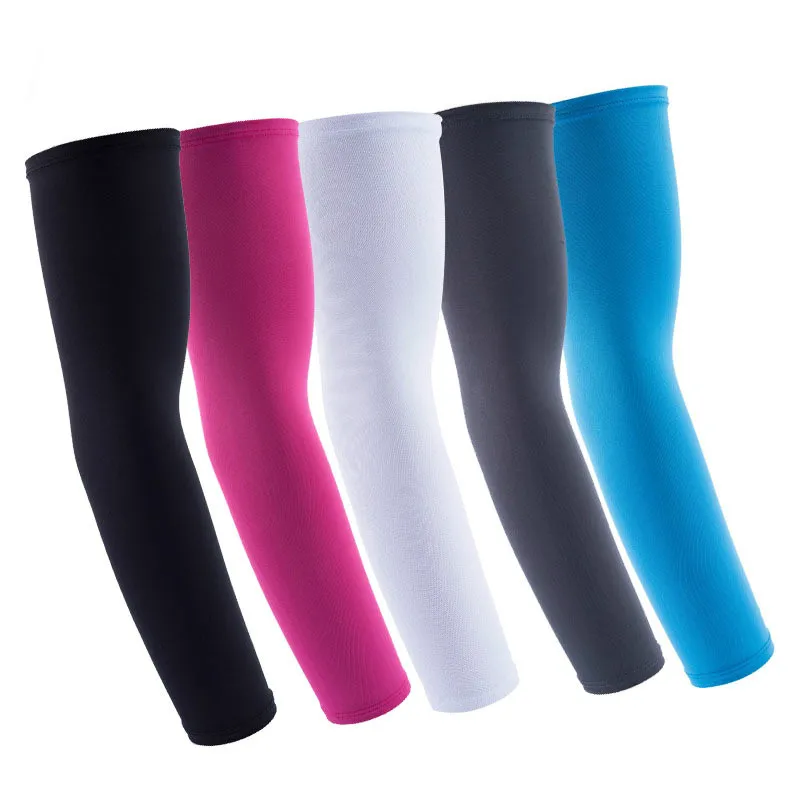 1Pair Compression Arm Warmer Sun UV Protection Arm Sleeves for Sports Running Bike Cycling Basketball Volleyball Elbow Arm Cover