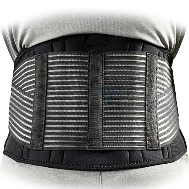 Спортивная безопасность двойной пояс для поддержки нижней части спины дышащая повязка S-XL тяга роскошный Магнитный поясничный