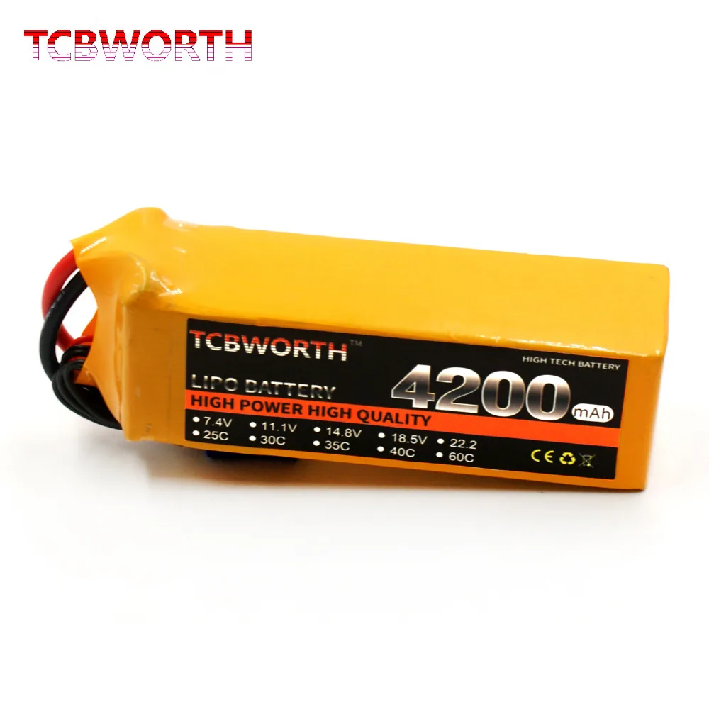 4S RC Li ion font b Battery b font 14 8V 4200mAh 35C for RC airplane