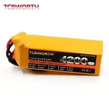 4S RC LiPo Battery 14.8V 4200mAh 35C Max 70C LiPo battery 14.8V for RC Airplane Car Tank Drone 4S LiPo Battery 35C Free shipping