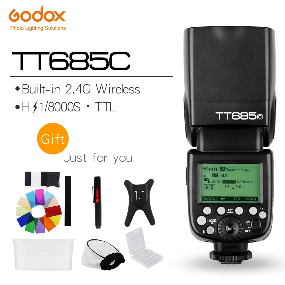Godox TT685C Speedlite High Speed Sync External TTL For Canon Flash