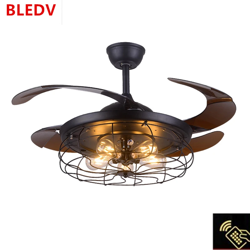 Ceiling Fan With Edison Light / Biddeford Ii Collection Ceiling Fan