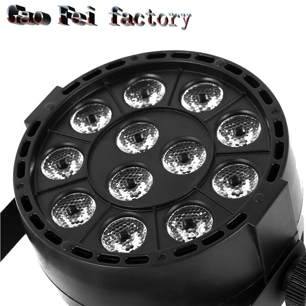 شقة 12 Led إضاءة خشبة مسرح متساوية RGBW 36 W ديسكو مصابيح حفلات لوز الليزر Dmx DJ تأثير تحكم Dj معدات ضوئي وسيس Discotec