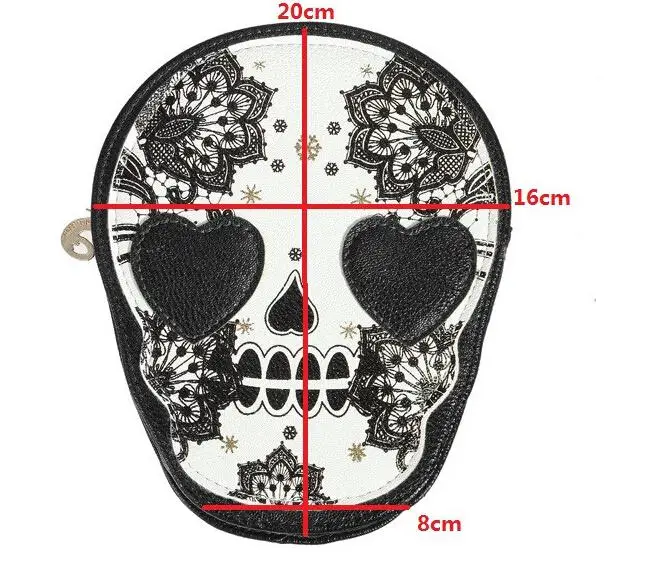 Новые сумки женская сумка через плечо с черепом маленькая Персонализированная сумка-мессенджер сумка высокого качества винтажная Милая стильная