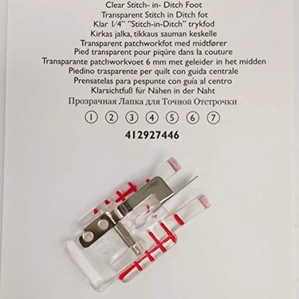 Clear Stitch in Ditch Foot 412 9274 46 for Viking Husqvarna Sewing