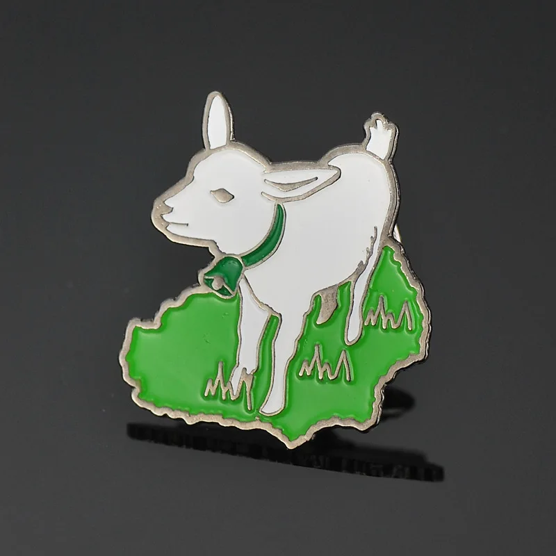 

Cute animal paint badge custom stamping plating memorial badge