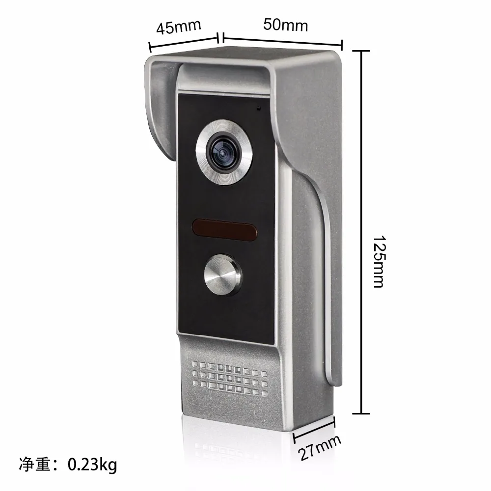 SmartYIBA Проводная видеодомофон 7 дюймов Сенсорный экран визуальный домофон Поддержка DVR рекордер и сделать фото ИК погодоустойчивая камера