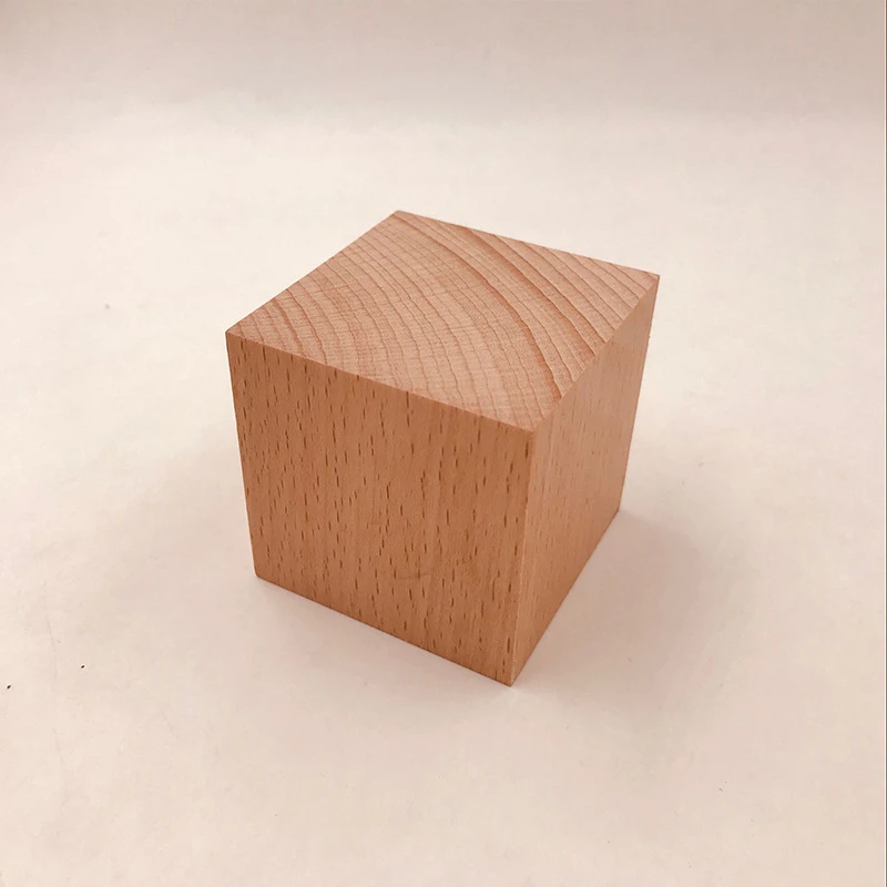 unfinished wooden baby blocks
