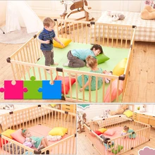 Детская безопасная игровая ограда для помещений, деревянное ограждение для ползания малышей, ограждение для детской безопасности, ограждение для детского манежа