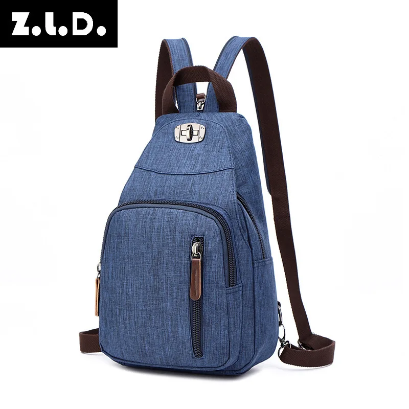Z.L.D. New Women'S Casual Backpack Fashion Brand Designer Large Capacity Short Travel Student Sports | Багаж и сумки