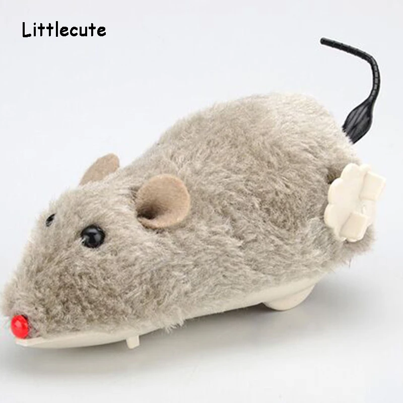 

Cat Toy Wireless Winding Mechanism Mouse Cat Toy For Cat Dog Pet Trick Playing Toy Plush Rat Mechanical Motion Rats Random Color
