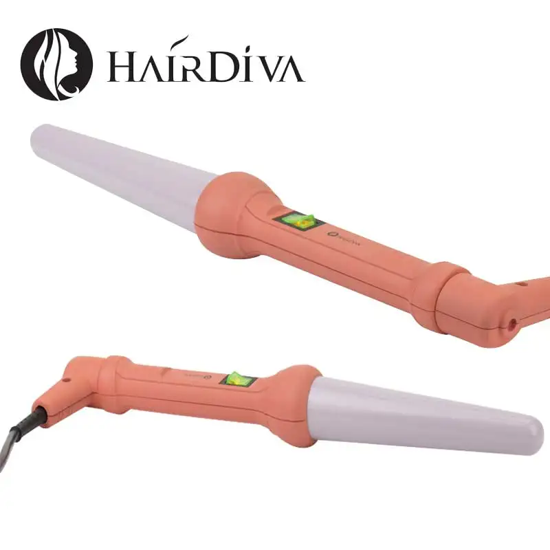 Hairdiva форма конуса бигуди Лучшая цена Щипцы для завивки волос Плойка ceramic tourmaline