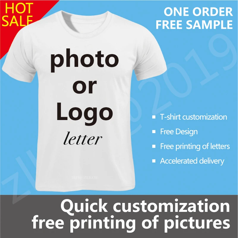 2019 Your OWN Design Brand Logo/Picture White Custom Men and women t-shirt Plus Size s-xxxl T Shirt Men Clothing summer tops tee