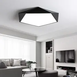 Черный/белый 5 см толщина люстра освещение спальня кабинет модерн потолочная минимализм Led люстры-украшения