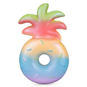 

New Creative Pineapple Doughnut Squishy Slow Rising Soft Squeeze Toy Cake Scented Stress Relief for Kid Birthday Fun Gift
