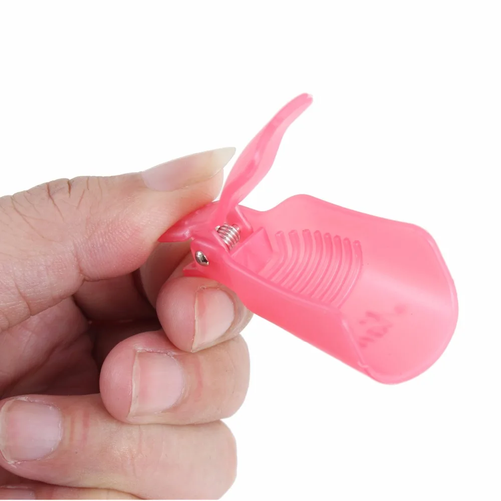 10 шт пластиковое акриловое многоразовое средство для снятия гель-лака обертывание дизайн ногтей Замачивание ногтей средство для снятия лака клипса