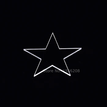 

Set of 5 Custom Acrylic Star Shaped Wedding Table Decor Place Card Blanks