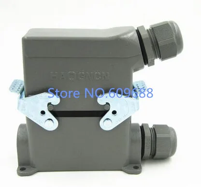 

Aviation plug,Heavy Duty connector,Socket Plug Rectangle HDC-HE-016-3 16pins 16A Surface Mounting