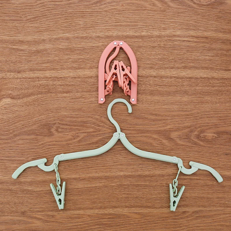 4 Colors Plastic Clothes Pegs Laundry Hanging Pins Clips Portable Folding Hanger Household Clothespins Drying Rack Holder