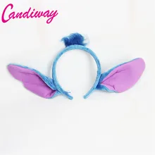 Candiway Minnie Ears Bow Headband Stitch Ears Hair Band Kids Birthday Party Halloween Christmas Party Headwear Hair Accessories