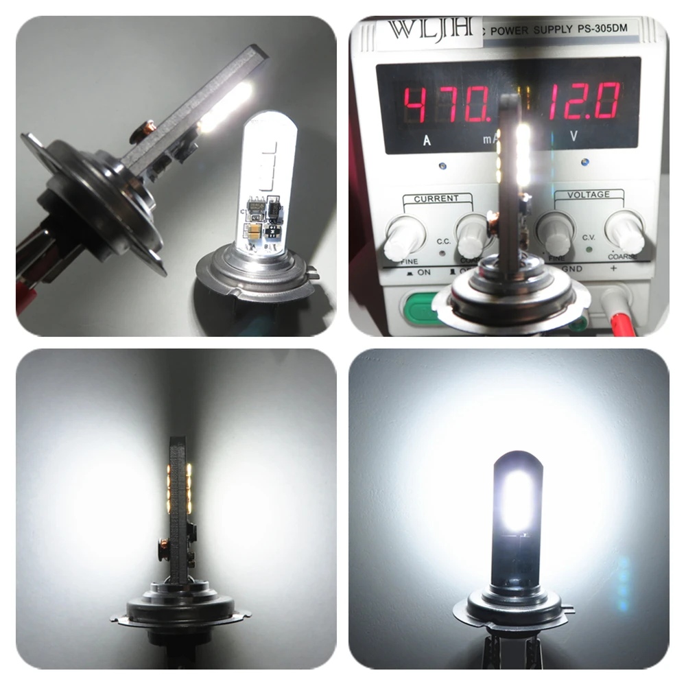 Luzes do Carro Luzes de Nevoeiro Carro-estilo da Lâmpada para Chevrolet Luz do Dia Wljh 1000lm Lâmpada Branco Carro Drl Kit Honda Ford Kia 2 Pçs h7 Led 7 High Quality Automóveis e motos