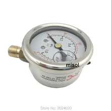 10 шт. BSP 1/" радиальное соединение манометр 140 PSI 10 бар латунный бар