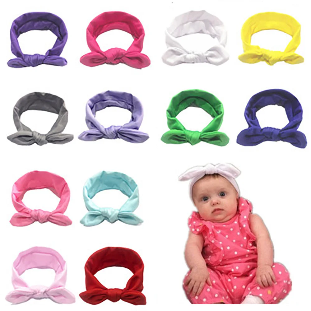 

Cute Kids Headband Bow For Girl Rabbit Ear Hairbands Turban Knot Kids Turbans Accessoire Faixa Cabelo Para Bebe Headband