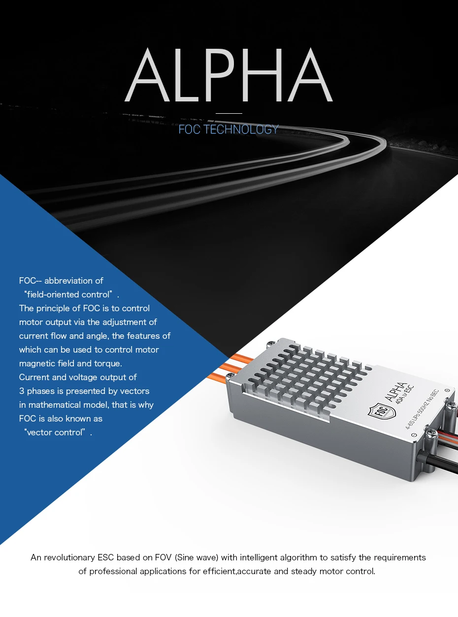 Controlador de Velocidade de Alta Qualidade para rc T-motor Alpha Foc Fpv Avião 40a lv Esc 2 rc controller