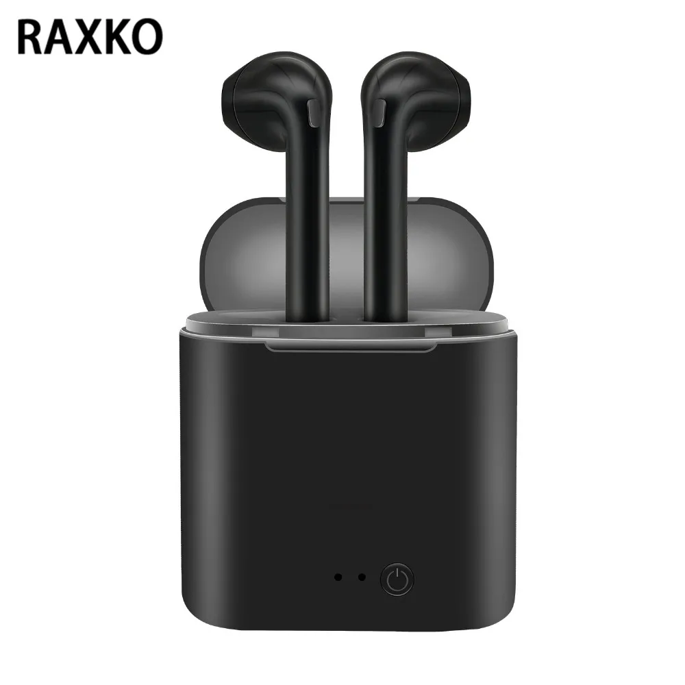 

2018 New i7s TWS Mini Earphones Wireless Headphone Bluetooth Black Headset Stereo Music Air Pods Earbuds For Iphone XS XR