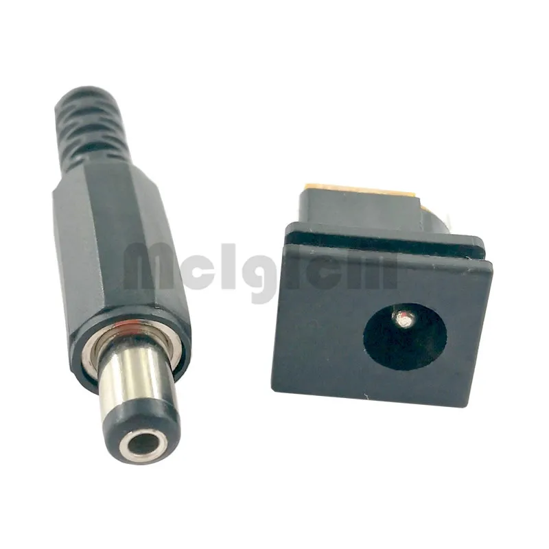 10 шт. штепсельная вилка постоянного тока 5.5x2.1мм + SMD монтажная плата DC015 Connetors Kit DIY