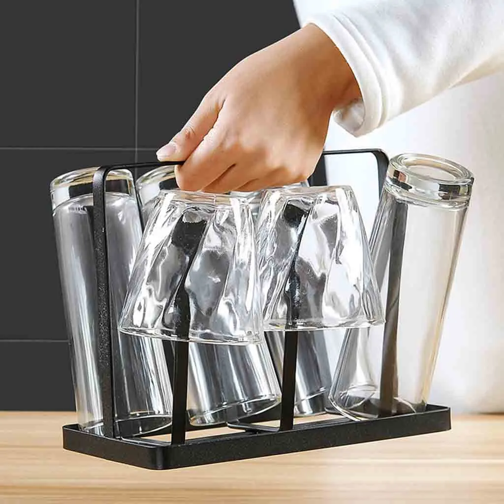 

Home Kitchen Bar Storage Holder Rack Mug Tree Dishes Dry Rack Holder Coffee Cup Wine Rack Glass Hanger Storage Stand Organizer