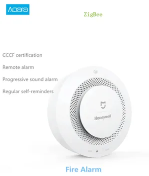 

2019 Original Xiaomi Mijia Smart Fire Alarm Detector Audible Visual Smoke Sensor Remote Mihome APP Smart Control free ship