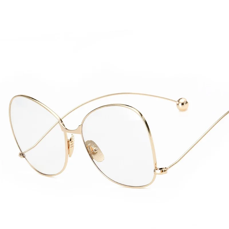 Лидер продаж Мода оптические очки Для женщин металлический каркас Сталь мяч очки прозрачные линзы очков для чтения oculos-де-грау Feminino