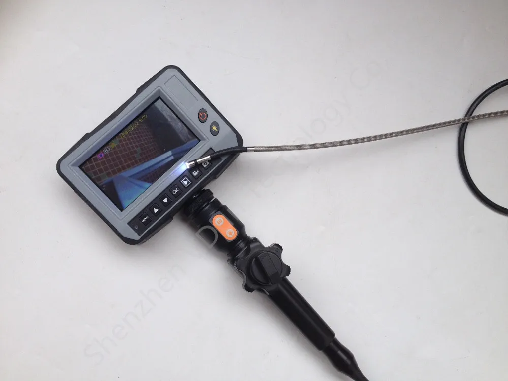 3.9 мм 4 способ направлении 2 м вращения инспекции Камера промышленности эндоскоп Borescope 4.3 дюйма ЖК-дисплей USB SD карты, vd-4ed39