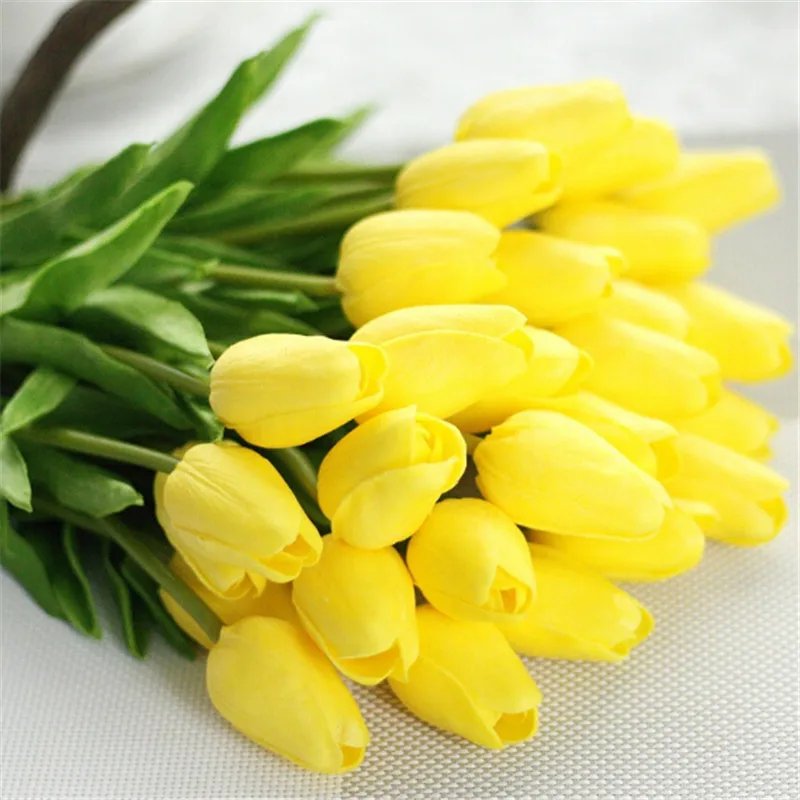 

1pcs/5pcs Mini Tulip Flower Real Touch Wedding Flower bouquet Artificial Flowers for Home Party Decoration Flowers Y03