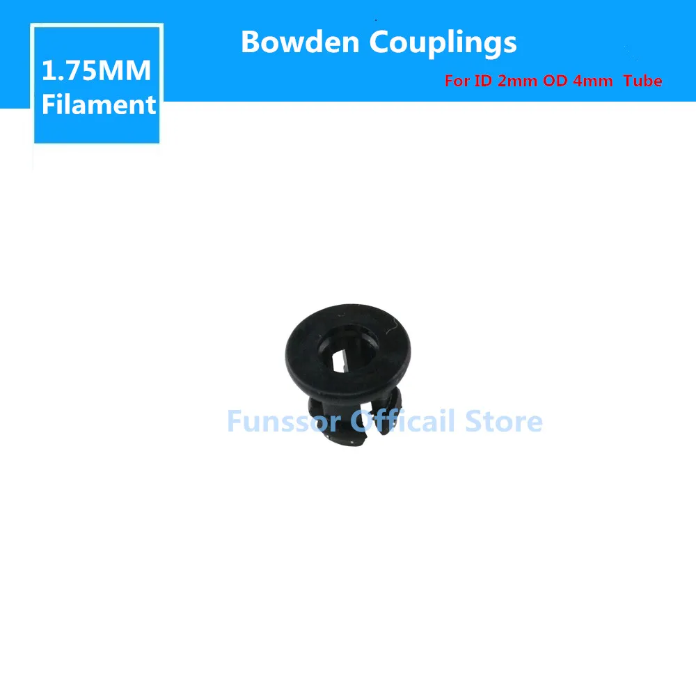 

20pcs 3D printer parts 1.75MM filament Bowden Couplings For ID 2mm OD4mm Tube special joint