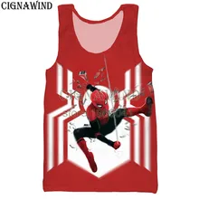 Новинка, популярная майка для мужчин/женщин, жилет с 3d принтом из фильма marvel, Человек-паук, герой, для путешествий, Harajuku стиль, бодибилдинг, уличная одежда, топы