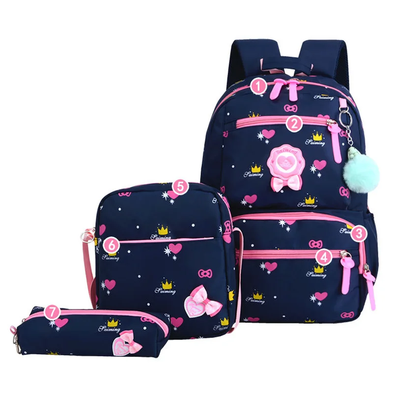 3 قطعة/المجموعة للماء الطفل للفتيات المراهقات الظهر المدرسية مدرسية الاطفال أكياس Mochila Infantil كيس من دوس