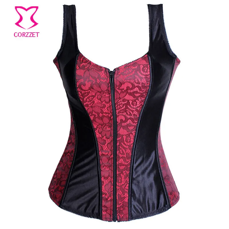 

Hot shaper bustiers waist trainer corset burlesque Sexy Zipper Side Lingerie steampunk corset gothic clothing Corsage