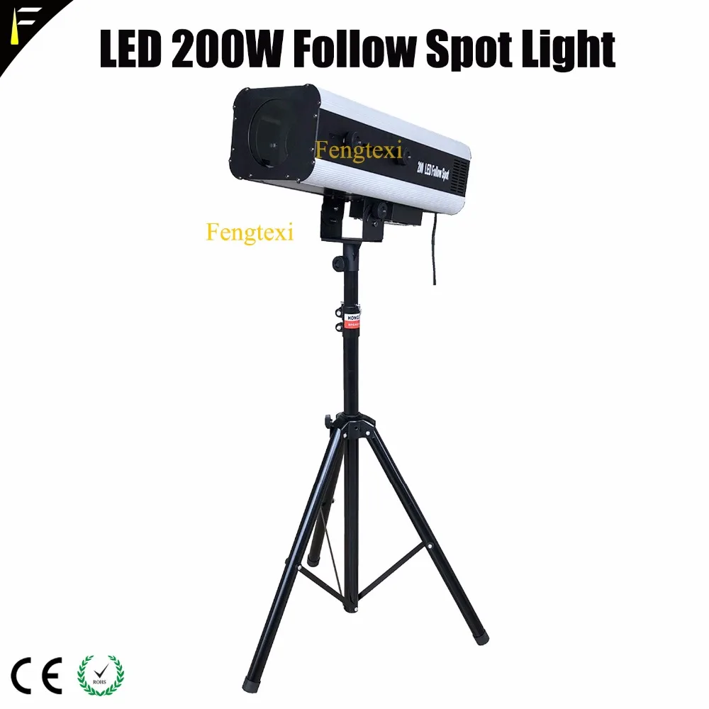 

200w LED Concert Followspot Pursuit Follow Spot Light Beam LED 200 Wedding Party Theater Focus Spot Lighting With Tripod