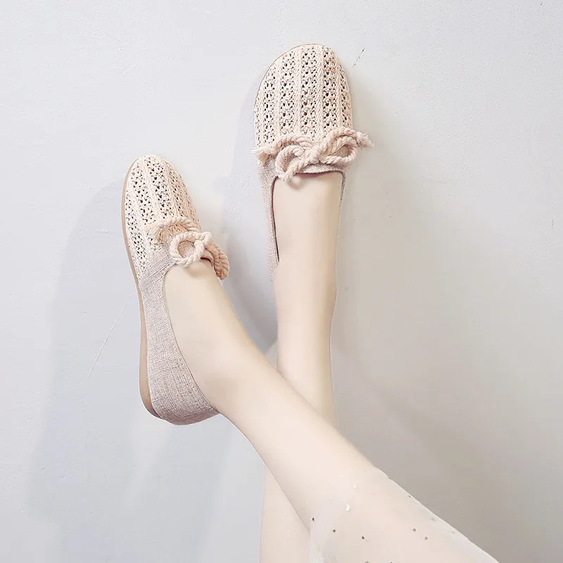 

COOTELILI Women Flats Shoes 2019 Spring Slip on Casual Female Loafers Flats Comfortable Ladies Shoes Bowtie