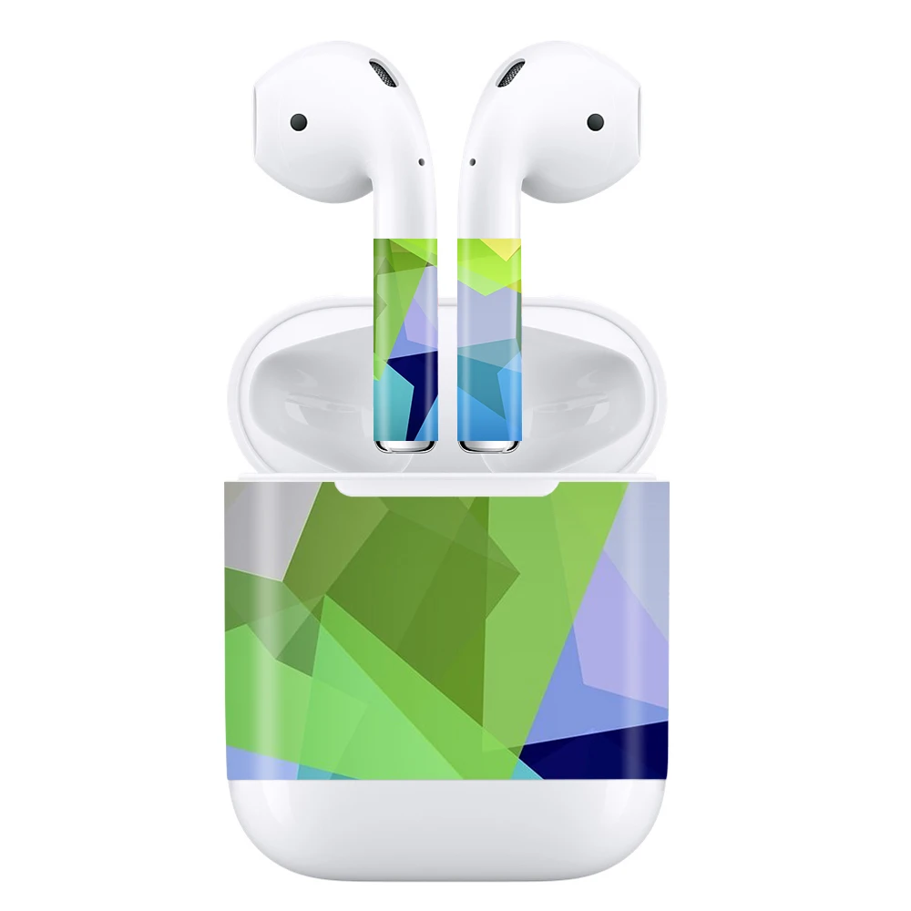 GOOYIYO-для Apple AirPods 1 2 DIY персональная наклейка наушники Проводная зарядная коробка 3M виниловая наклейка цветные аксессуары для кожи