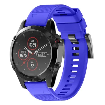 

Replacement Watch Band Soft Silicone Strap Watchband for Garmin Fenix 5 Plus -Drop