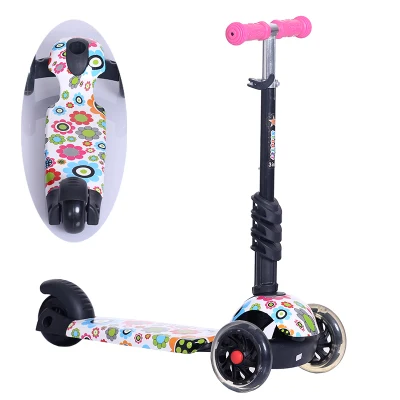 Детский самокат, 5в1, 3 колеса, мигающие качели, для детей от 2 до 15 лет, коляска для езды на велосипеде, уличные игрушки - Цвет: Многоцветный