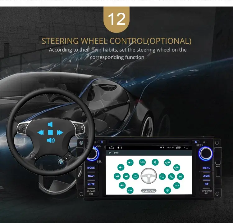 Cheap LJDA Android 9.0 Car Radio Multimedia DVD GPS For Dodge RAM 1500 Chrysler Sebring Jeep Compass Commander Grand Cherokee Wrangler 14