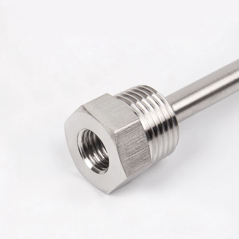 10 мм внешний диаметр 35/80/100 Thermowell резьба 1/2 &quot(DN15) Нержавеющая сталь 304